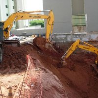 Locação de maquinas para escavação